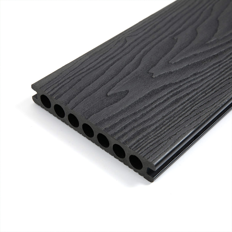 3D reliëf houtnerf composiet houten kunststof vloer is sterk en duurzaam